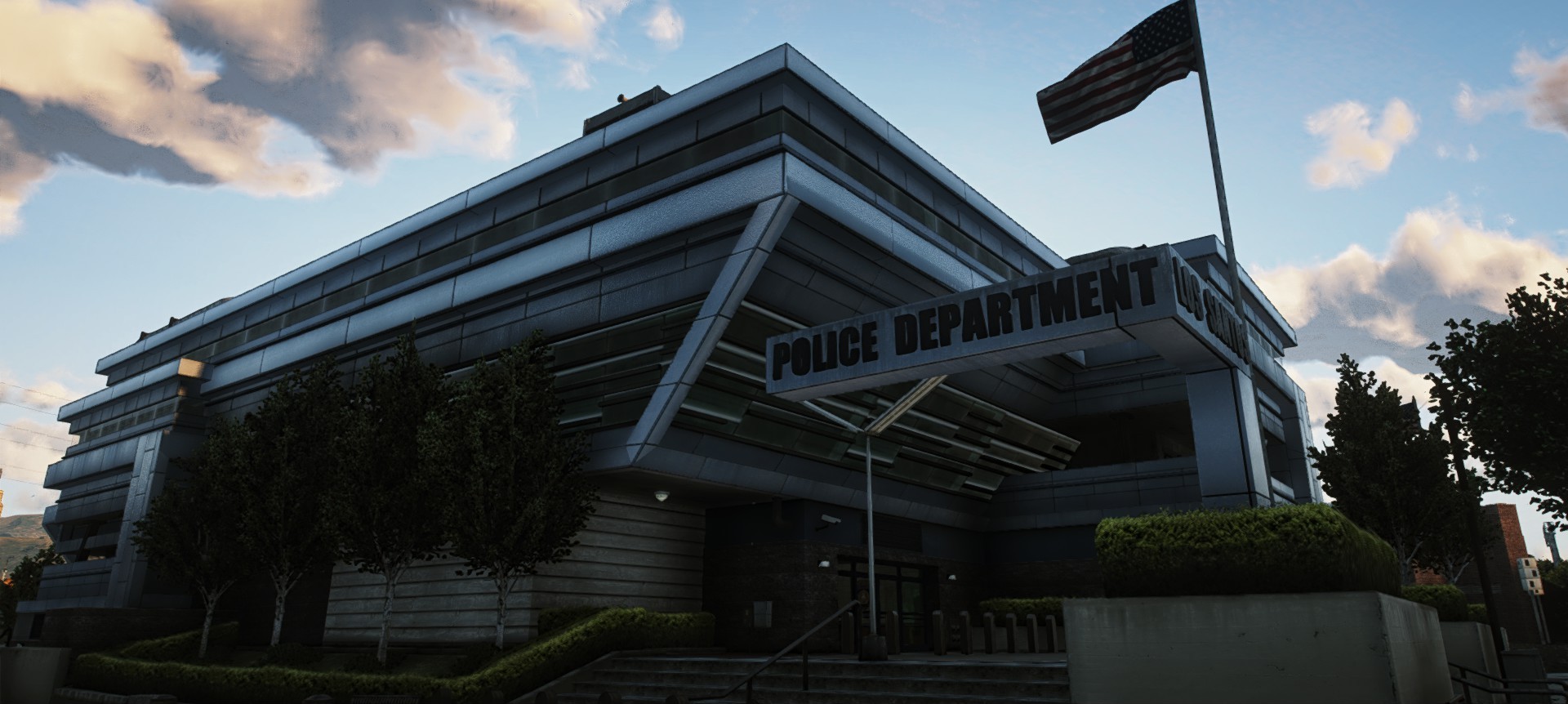 Extérieur du poste de Mission Row