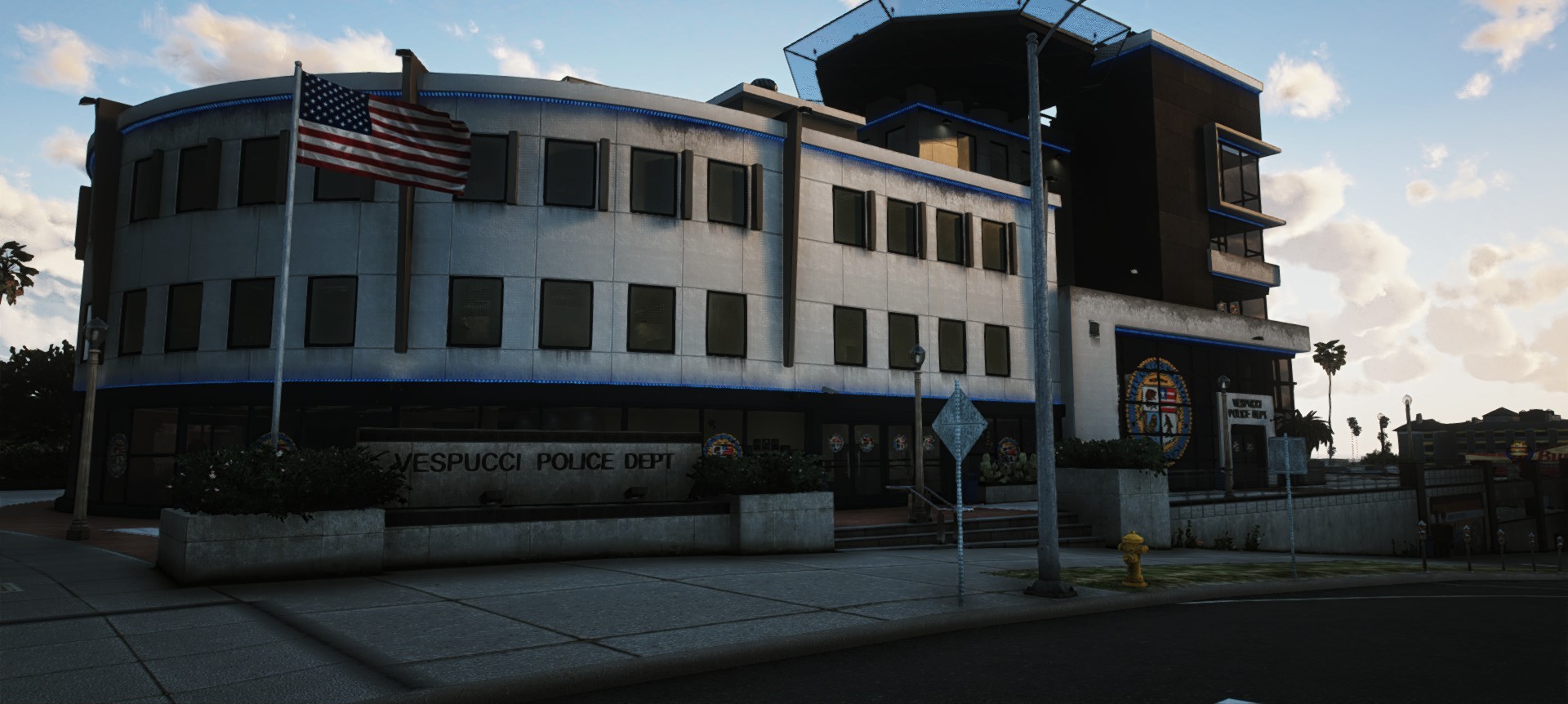 Extérieur du poste de Vespucci