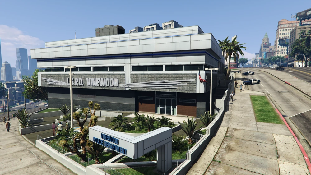Extérieur du poste de Vinewood